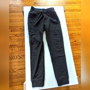 Cherokee Infinity Men's Drawstring Cargo Jogger Pants BLACK scrubs